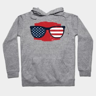 USA sunglasses -  4th July, Independence Day Gift Hoodie